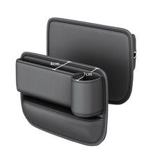 Load image into Gallery viewer, Universal Car Seat Gap Water Cup Holder PU Crevice Side Storage Box Driver Front Auto Car Seat Gap Filler Car Interior Organizer
