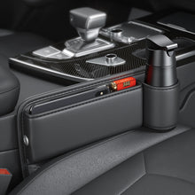 Load image into Gallery viewer, Universal Car Seat Gap Water Cup Holder PU Crevice Side Storage Box Driver Front Auto Car Seat Gap Filler Car Interior Organizer
