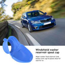 Load image into Gallery viewer, Car Windshield Wiper Washer Fluid Reservoir Tank Bottle Cap Lid Funnel Cover For Audi For Skoda VW 6V0955485 6V0 955 485
