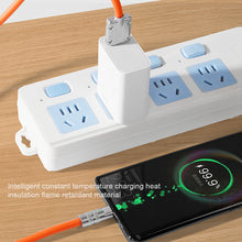 Load image into Gallery viewer, 120W Metal USB Protection Charge Cable Fast Charging Data Cable For Micro Type-C Silicone Quickly Charge With Cable Organizer
