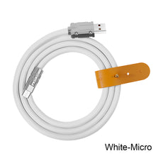 Load image into Gallery viewer, 120W Metal USB Protection Charge Cable Fast Charging Data Cable For Micro Type-C Silicone Quickly Charge With Cable Organizer
