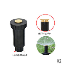 Load image into Gallery viewer, Garden Lawn Popup Sprinkler 90/180/360 Degree Irrigation Sprinkler Farm Refraction Nozzle For Watering &amp; Irrigation Tool
