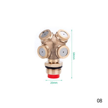 Load image into Gallery viewer, 1/2" Misting Nozzle Brass Atomizing Spray Fitting Nebulizer Hose Connector Water Sprinkler Adjustable for Garden Lawn Irrigation
