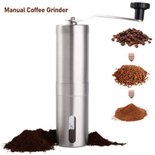 Load image into Gallery viewer, Manual Coffee Grinder Mini Stainless Steel Handmade Coffee Bean Grinders Portable Handheld Mill Foamer Coffee Accessories Kitchen Tool

