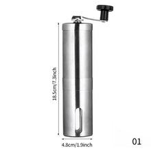 Load image into Gallery viewer, Manual Coffee Grinder Mini Stainless Steel Handmade Coffee Bean Grinders Portable Handheld Mill Foamer Coffee Accessories Kitchen Tool
