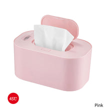 Load image into Gallery viewer, Baby Wipe Warmer Heater Wet Towel Dispenser Napkin Heating Box Home/Car Use Mini Wipe Warmer Case Disinfecting Wipes

