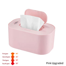 Load image into Gallery viewer, Baby Wipe Warmer Heater Wet Towel Dispenser Napkin Heating Box Home/Car Use Mini Wipe Warmer Case Disinfecting Wipes
