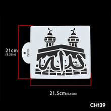 Load image into Gallery viewer, 1Pc Ramadan Eid Mubarak Moon Star Spray Stencils Cake Topper Decor Ramadan Decoration Baking Tools Mould Party Muslim Islamic
