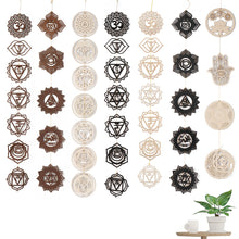 Load image into Gallery viewer, Wooden Hanging Pendant DIY Ornament Art Home Decor Yoga Studio Party Supplies
