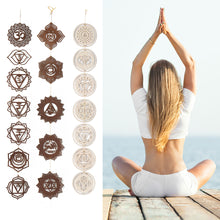 Load image into Gallery viewer, Wooden Hanging Pendant DIY Ornament Art Home Decor Yoga Studio Party Supplies
