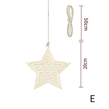 Load image into Gallery viewer, Eid Mubarak Decor Wooden Hanging Pendant Star Moon DIY Ornament Ramadan Kareem Gift Al Adha Islam Muslim Party Supplies
