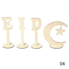 Load image into Gallery viewer, Wooden Ramadan Eid Mubarak Food Tray for Home Cake Display Islam Muslim Eid Al Adha Party Supplies Ramadan Kareem Eid Gifts
