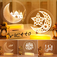 Load image into Gallery viewer, Moon Star Night Light Ramadan EID Mubarak Decoration Islamic Muslim Party Decor for Home Ramadan Eid Al Adha Decor Eid Gifts
