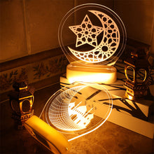 Load image into Gallery viewer, Moon Star Night Light Ramadan EID Mubarak Decoration Islamic Muslim Party Decor for Home Ramadan Eid Al Adha Decor Eid Gifts
