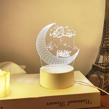 Load image into Gallery viewer, Moon Star Night Light Ramadan EID Mubarak Decoration Islamic Muslim Party Decor for Home Ramadan Eid Al Adha Decor Eid Gifts

