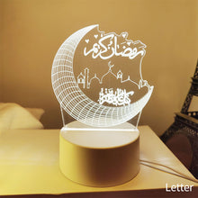 Load image into Gallery viewer, Moon Star Night Light Ramadan EID Mubarak Decoration Islamic Muslim Party Decor for Home Ramadan Eid Al Adha Decor Eid Gifts
