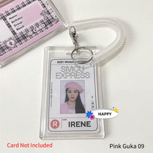 Load image into Gallery viewer, 3inch Kpop Photocard Holder Acrylic Credit ID Bank Card Photo Display Holder Bus Subway Card Protective Case Pendant Gift
