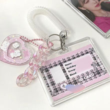 Load image into Gallery viewer, 3inch Kpop Photocard Holder Acrylic Credit ID Bank Card Photo Display Holder Bus Subway Card Protective Case Pendant Gift
