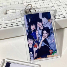 Load image into Gallery viewer, 3inch Kpop Photocard Holder Acrylic Credit ID Bank Card Photo Display Holder Bus Subway Card Protective Case Pendant Gift
