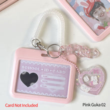 Load image into Gallery viewer, 3inch Kpop Photocard Holder Acrylic Credit ID Bank Card Photo Display Holder Bus Subway Card Protective Case Pendant Gift
