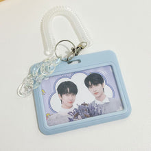 Load image into Gallery viewer, 3inch Kpop Photocard Holder Acrylic Credit ID Bank Card Photo Display Holder Bus Subway Card Protective Case Pendant Gift
