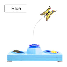 Load image into Gallery viewer, Automatic Electric Rotating Cat Toy with Bell Ball Colorful Butterfly Shape Plastic Funny Pet Kitten Interactive Training Toys
