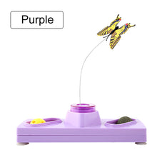 Load image into Gallery viewer, Automatic Electric Rotating Cat Toy with Bell Ball Colorful Butterfly Shape Plastic Funny Pet Kitten Interactive Training Toys
