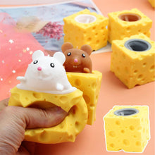Load image into Gallery viewer, Funny Cheese Mouse Squeeze Toy Pinch Toys Adult Kids Stress Relief Fidget Toy Creative Decompression Toy
