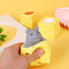 Load image into Gallery viewer, Funny Cheese Mouse Squeeze Toy Pinch Toys Adult Kids Stress Relief Fidget Toy Creative Decompression Toy
