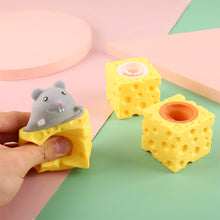 Load image into Gallery viewer, Funny Cheese Mouse Squeeze Toy Pinch Toys Adult Kids Stress Relief Fidget Toy Creative Decompression Toy
