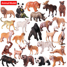 Load image into Gallery viewer, Simulation Forest Animal Garden African Lion Black Tiger Tiger Koala Deer Elephant Model Collectible Model
