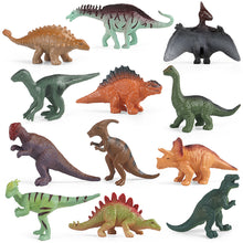 Load image into Gallery viewer, 12Pcs/Set Simulated Dinosaur Toys Jurassic Wild Life Tyrannosaurus Rex World Park Dinosaur Models Action Figures Toy for Kids Boy Gift
