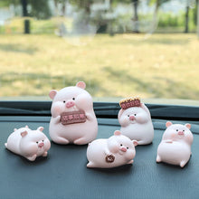 Load image into Gallery viewer, Lovely Lulu Piggy Mini Toy Pink Pig Toys Cute Piggy Statue Doll Micro Landscape Kawaii Desk Car Interior Accessories Home Decoration Kids Gift
