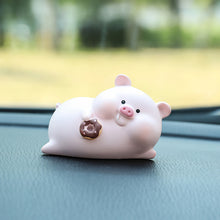 Load image into Gallery viewer, Lovely Lulu Piggy Mini Toy Pink Pig Toys Cute Piggy Statue Doll Micro Landscape Kawaii Desk Car Interior Accessories Home Decoration Kids Gift
