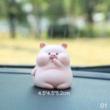 Load image into Gallery viewer, Lovely Lulu Piggy Mini Toy Pink Pig Toys Cute Piggy Statue Doll Micro Landscape Kawaii Desk Car Interior Accessories Home Decoration Kids Gift
