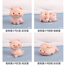 Load image into Gallery viewer, Lovely Lulu Piggy Mini Toy Pink Pig Toys Cute Piggy Statue Doll Micro Landscape Kawaii Desk Car Interior Accessories Home Decoration Kids Gift
