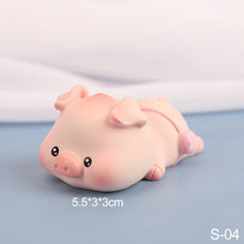 Load image into Gallery viewer, Lovely Lulu Piggy Mini Toy Pink Pig Toys Cute Piggy Statue Doll Micro Landscape Kawaii Desk Car Interior Accessories Home Decoration Kids Gift
