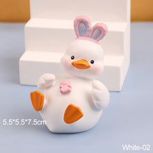 Load image into Gallery viewer, Lovely MOMO Duck Mini Toy Cute Duck Statue Doll Micro Landscape Kawaii Desk Car Interior Accessories Home Decoration Kids Gift
