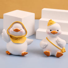 Load image into Gallery viewer, Lovely MOMO Duck Mini Toy Cute Duck Statue Doll Micro Landscape Kawaii Desk Car Interior Accessories Home Decoration Kids Gift
