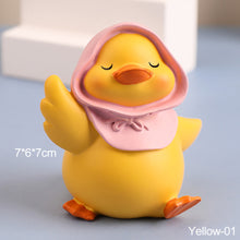 Load image into Gallery viewer, Lovely MOMO Duck Mini Toy Cute Duck Statue Doll Micro Landscape Kawaii Desk Car Interior Accessories Home Decoration Kids Gift

