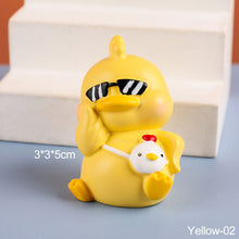 Load image into Gallery viewer, Lovely Duck Mini Toy Cute Duck Statue Doll Micro Landscape Kawaii Desk Car Interior Accessories Home Decoration Kids Gift
