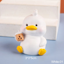 Load image into Gallery viewer, Lovely Duck Mini Toy Cute Duck Statue Doll Micro Landscape Kawaii Desk Car Interior Accessories Home Decoration Kids Gift

