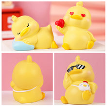 Load image into Gallery viewer, Lovely Duck Mini Toy Cute Duck Statue Doll Micro Landscape Kawaii Desk Car Interior Accessories Home Decoration Kids Gift
