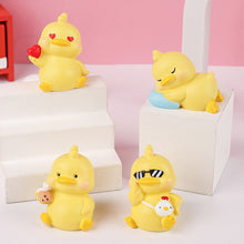 Load image into Gallery viewer, Lovely Duck Mini Toy Cute Duck Statue Doll Micro Landscape Kawaii Desk Car Interior Accessories Home Decoration Kids Gift
