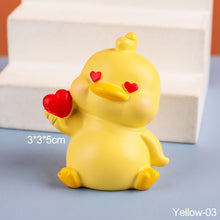 Load image into Gallery viewer, Lovely Duck Mini Toy Cute Duck Statue Doll Micro Landscape Kawaii Desk Car Interior Accessories Home Decoration Kids Gift
