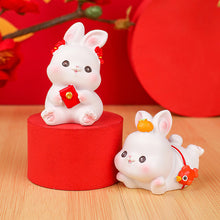 Load image into Gallery viewer, Lovely Rabbit Mini Toy Cute Rabbit Statue Doll Micro Landscape Kawaii Desk Car Interior Accessories Home Decoration Kids Gift
