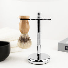 Load image into Gallery viewer, Kirsite Men Razor Holder Shaving Brush Stand Safety Razor Holder Removable Shaving Rack Removable Shaving Rack Holder
