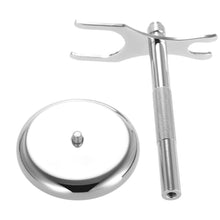 Load image into Gallery viewer, Kirsite Men Razor Holder Shaving Brush Stand Safety Razor Holder Removable Shaving Rack Removable Shaving Rack Holder
