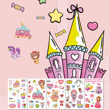 Load image into Gallery viewer, Cute Cartoon Glitter Tattoo Sticker Kids Temporary Tattoo Sticker Girls Waterproof Princess Bear Colorful Tattoo Stickers
