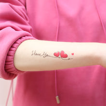 Load image into Gallery viewer, Waterproof Color Small Fresh Tattoo Stickers Fashion Love Valentine's Day Tattoo Stickers Creative Cupid Lover Tattoo Stickers
